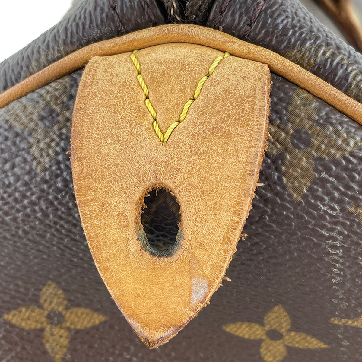 Louis Vuitton Monogram Speedy 30 Coated Canvas Fabric Brown Handbag 4885
