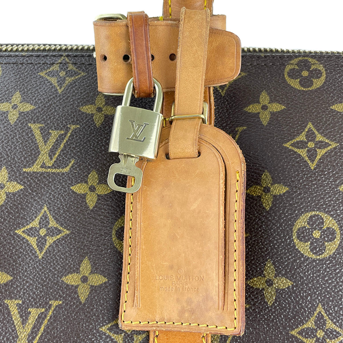 Louis Vuitton Monogram Keepall Bandouliere 45 Coated Canvas Boston Bag 4872