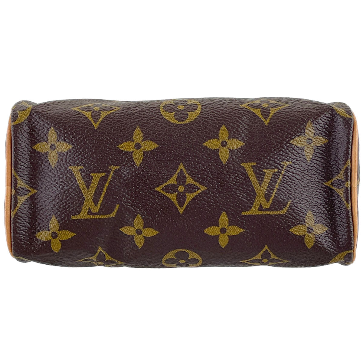 Louis Vuitton Monogram Mini speedy Coated Canvas Fabric Brown Handbag 4896