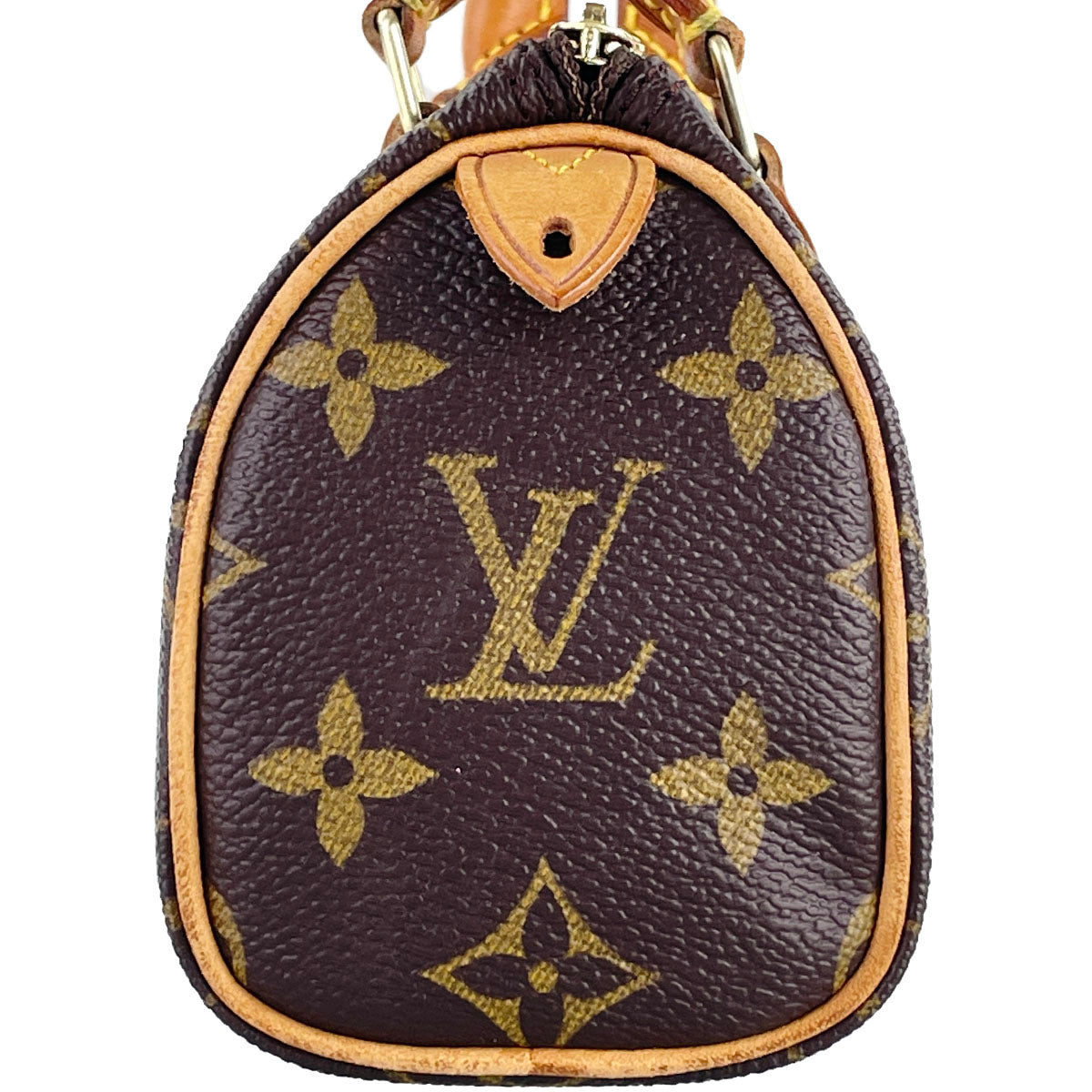Louis Vuitton Monogram Mini speedy Coated Canvas Fabric Brown Handbag 4930