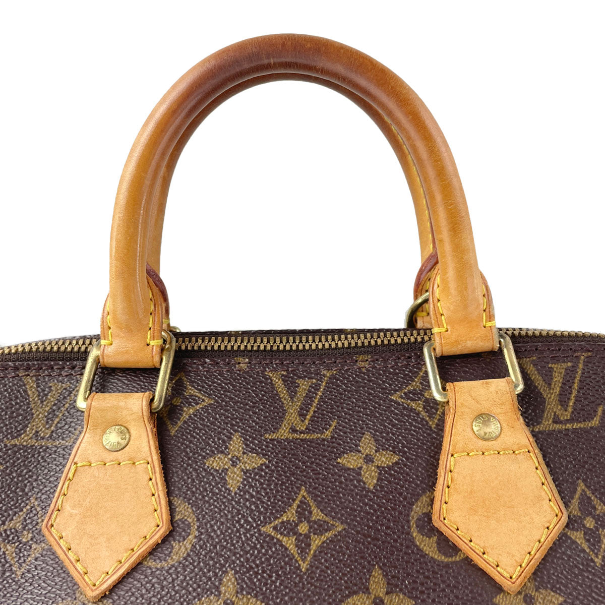 Louis Vuitton Monogram Alma Coated Canvas Fabric Brown Handbag 4913