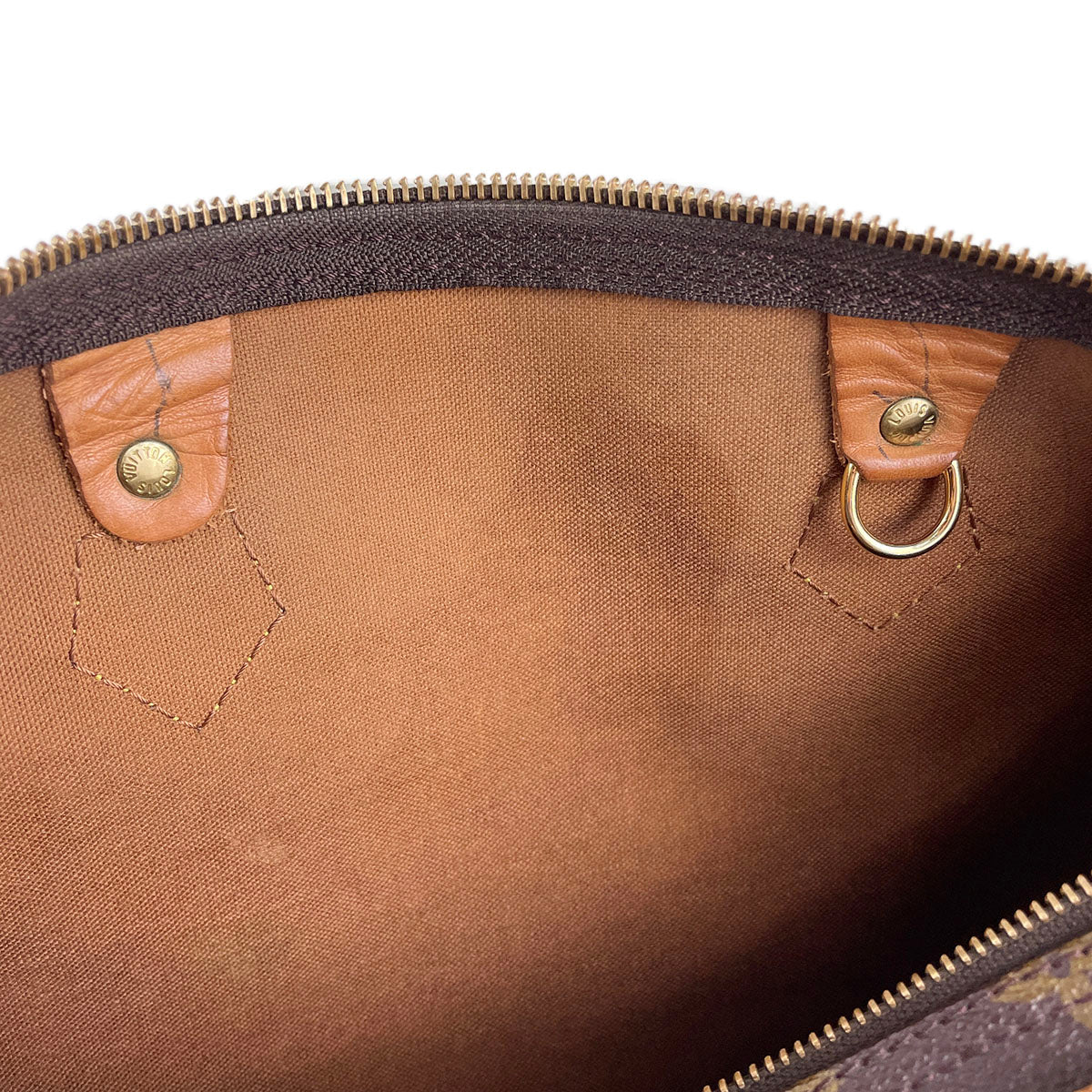 Louis Vuitton Monogram Speedy 30 Coated Canvas Fabric Brown Handbag 4866
