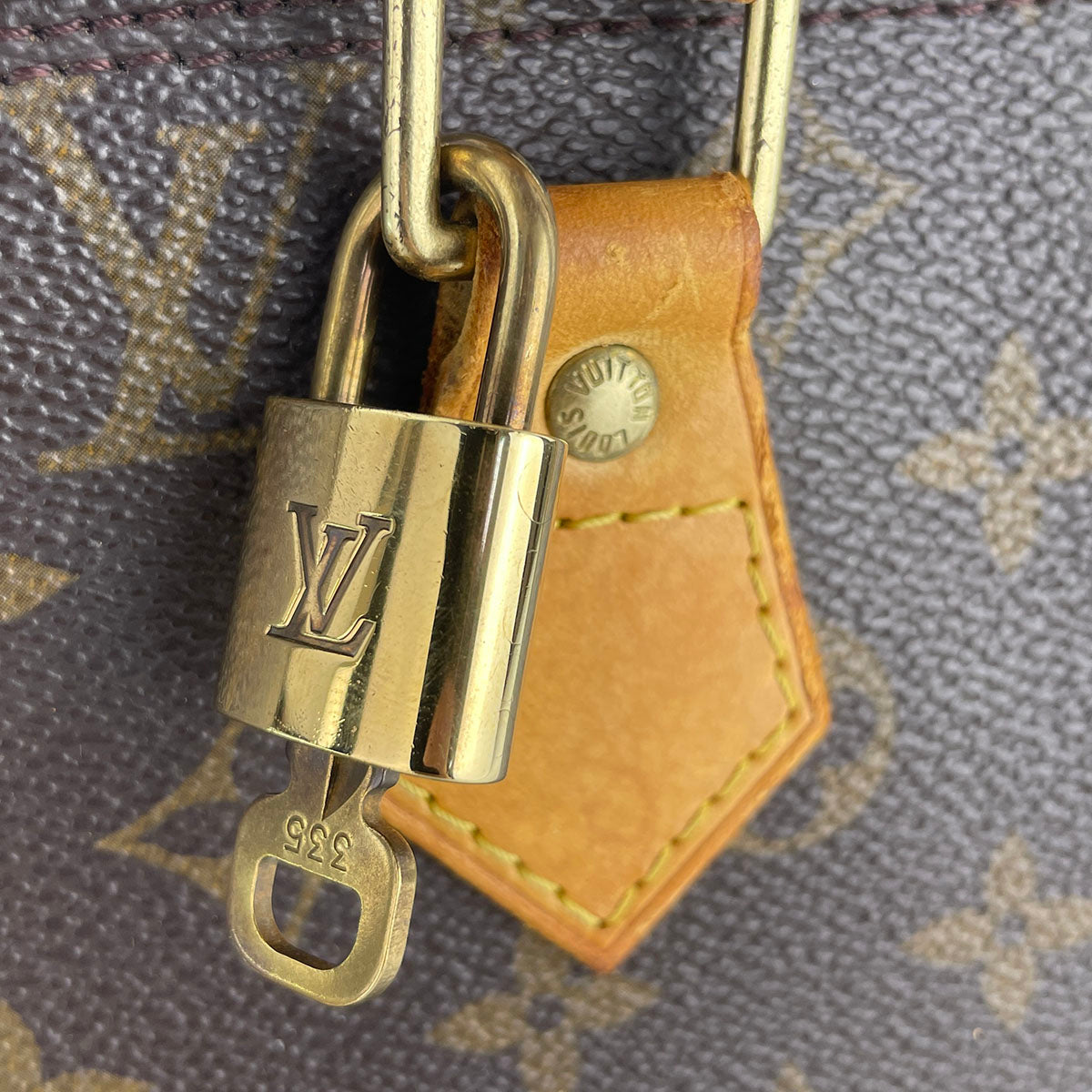 Louis Vuitton Monogram Alma Coated Canvas Fabric Brown Handbag 4915
