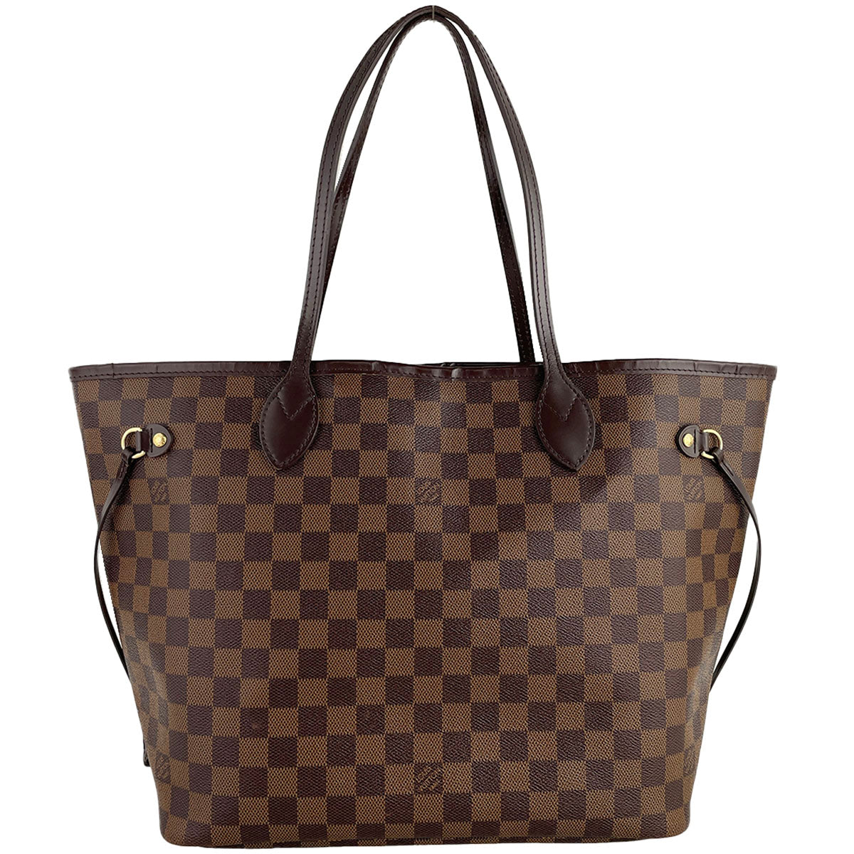 Louis Vuitton Damier Neverfull MM Coated Canvas Fabric Brown Tote bag 4826