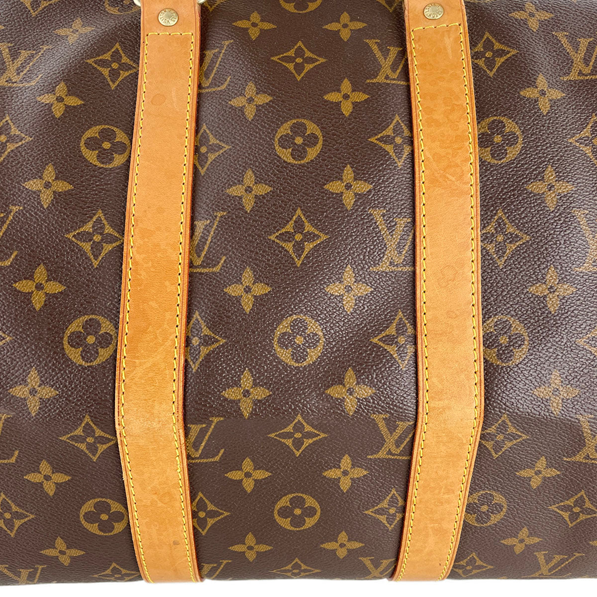 Louis Vuitton Monogram Keepall 45 Coated Canvas Fabric Brown Boston Bag 4879
