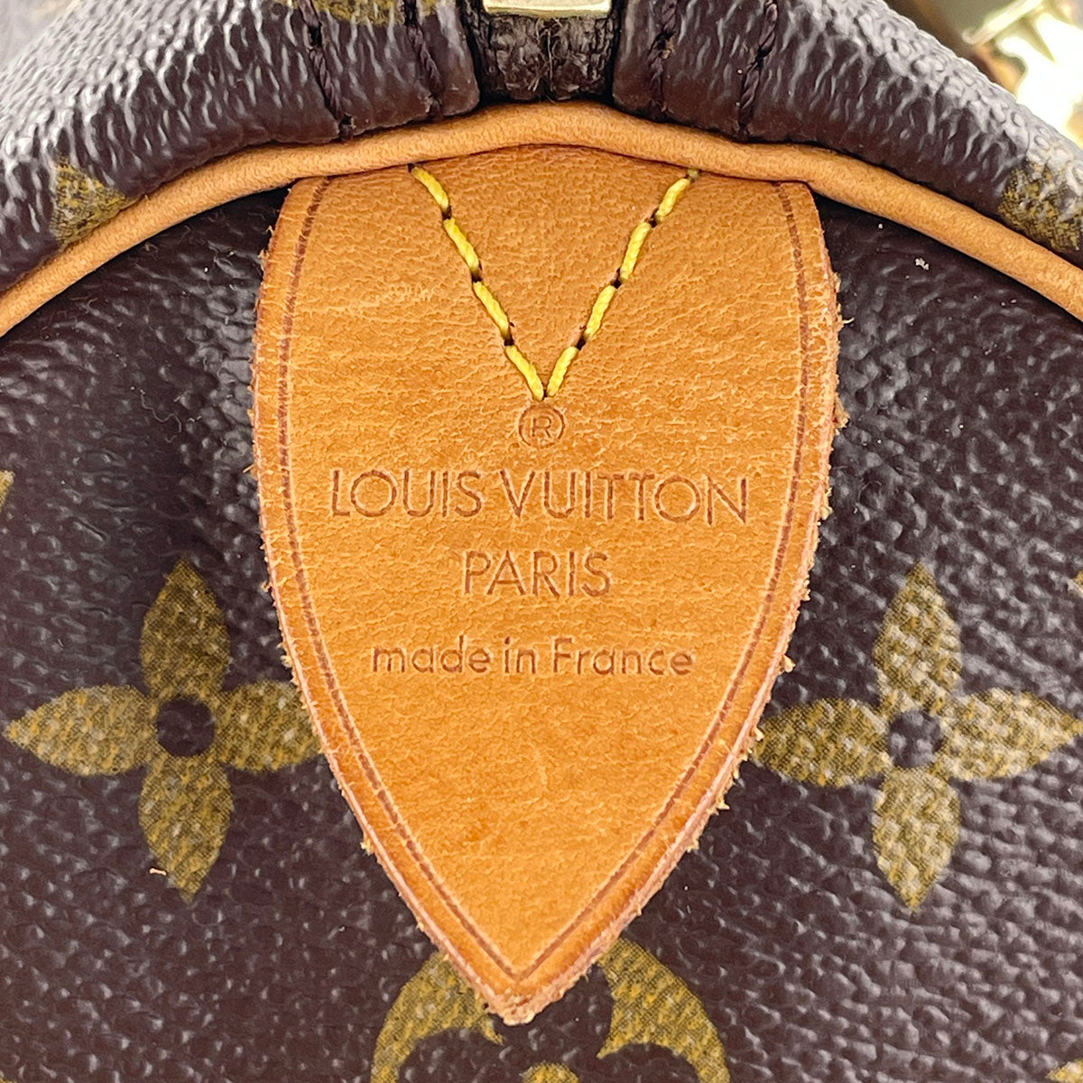 Louis Vuitton Monogram Speedy 35 Coated Canvas Fabric Brown Handbag 4849