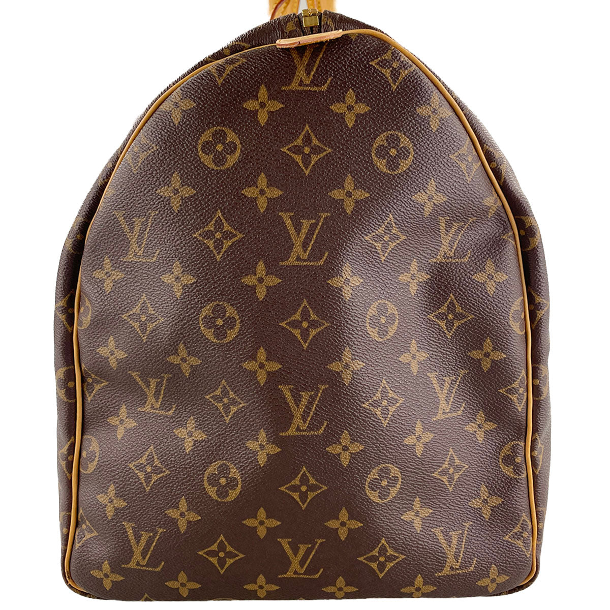Louis Vuitton Monogram Keepall 55 Coated Canvas Fabric Brown Boston Bag 4857