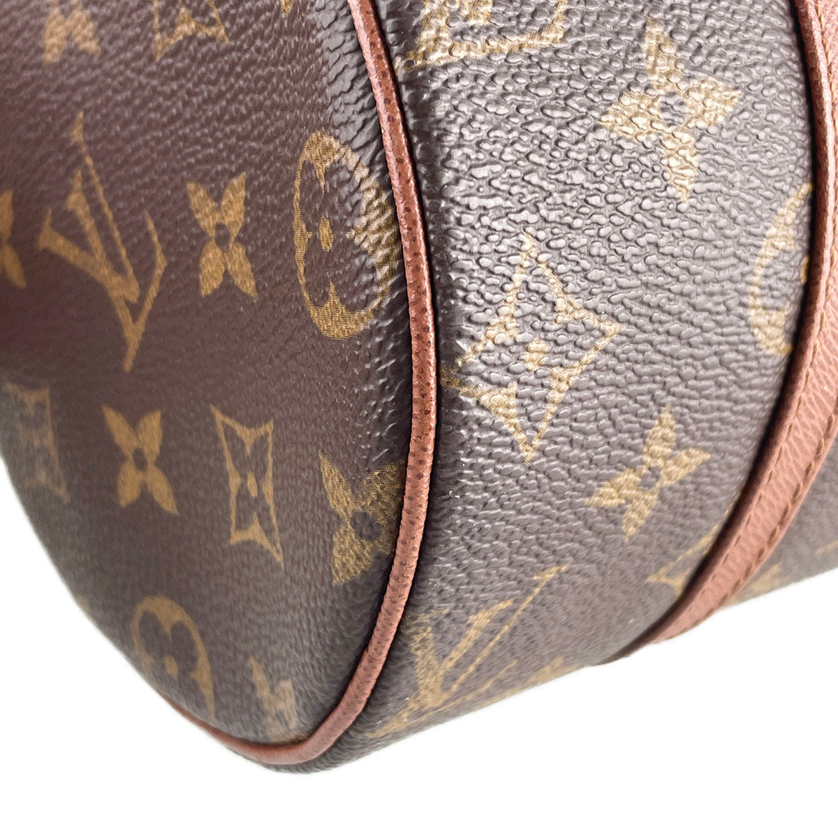 Louis Vuitton Monogram Papillon 26 Coated Canvas Leather Brown Handbag 4858