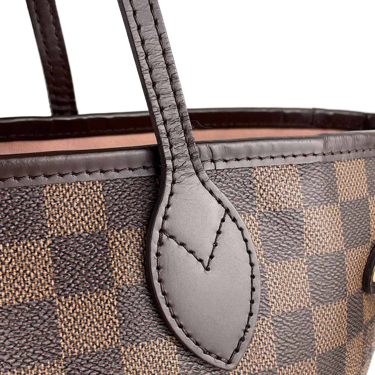Louis Vuitton Damier Neverfull MM Coated Canvas Fabric Brown Tote bag 4826