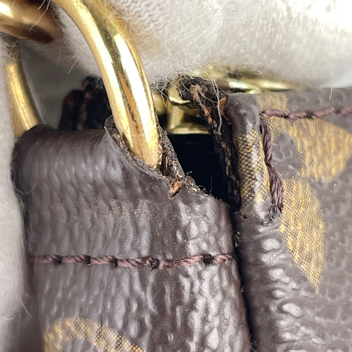Louis Vuitton Monogram Pochette Accessoires Coated Canvas Brown Handbag 4883