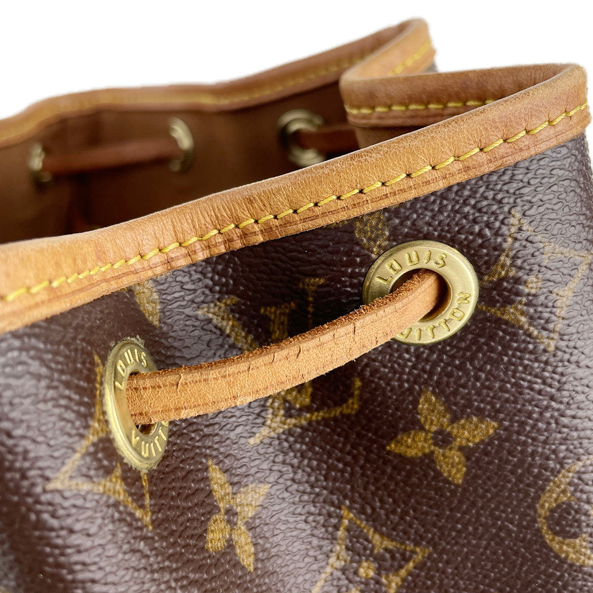 Louis Vuitton Monogram Montsouris MM Coated Canvas Brown Backpack Bag 4943