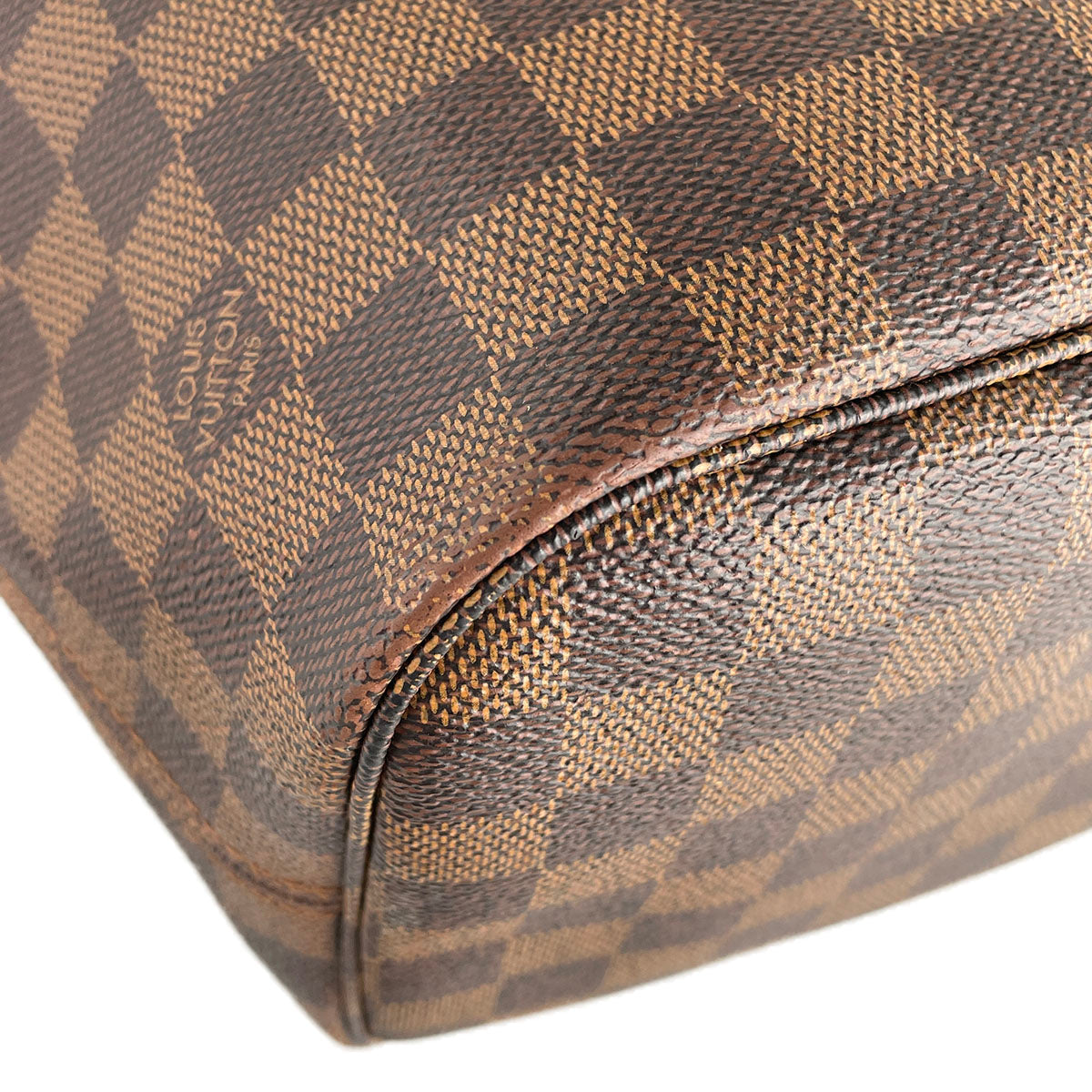 Louis Vuitton Damier Neverfull MM Coated Canvas Fabric Brown Tote bag 4826