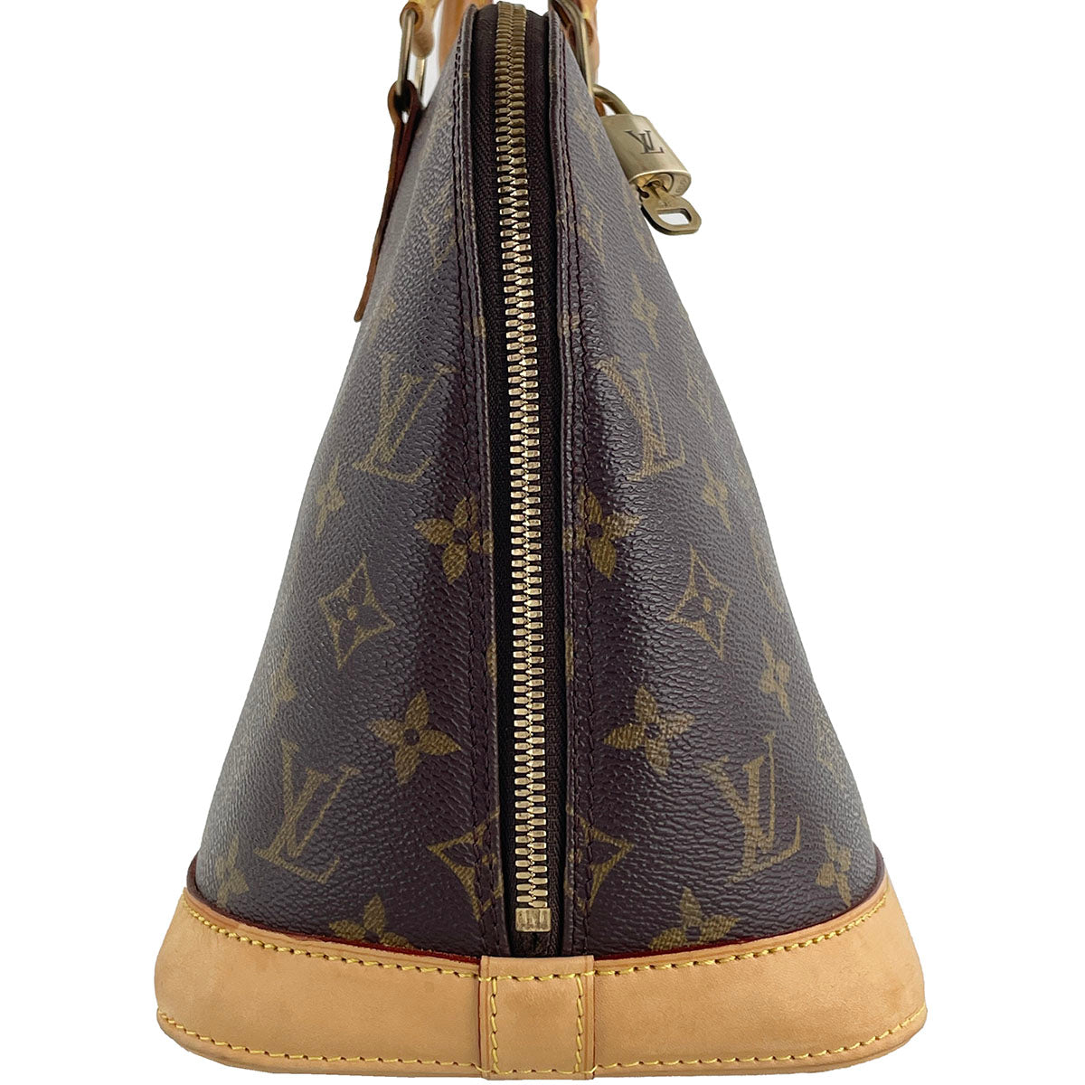 Louis Vuitton Monogram Alma Coated Canvas Fabric Brown Handbag 4913