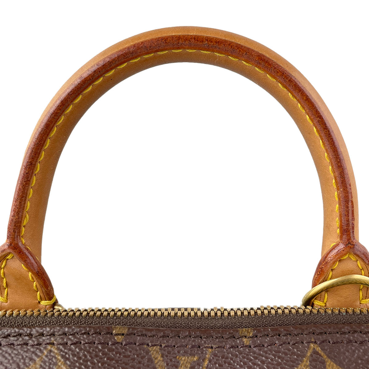 Louis Vuitton Monogram Alma Coated Canvas Fabric Brown Handbag 4823
