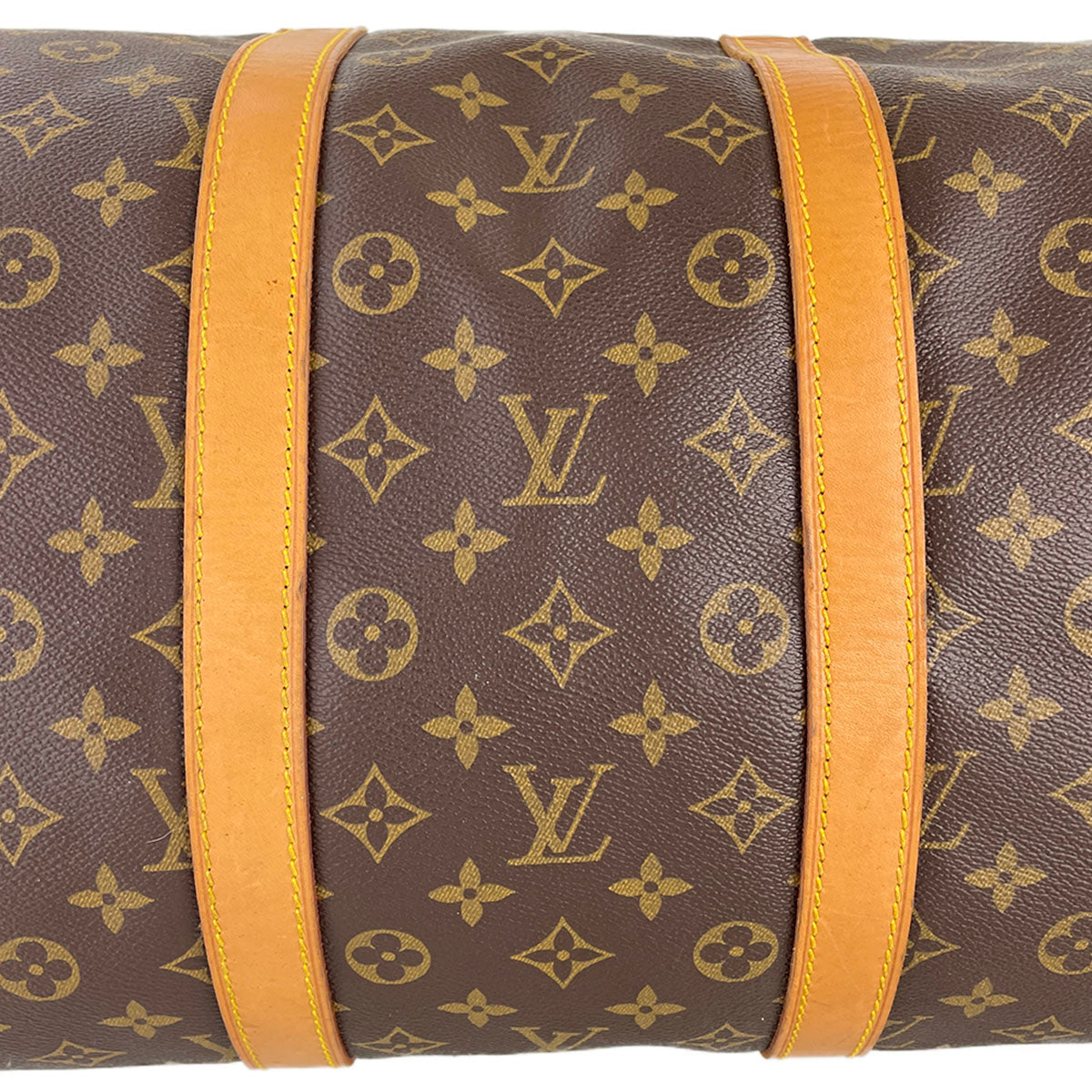 Louis Vuitton Monogram Keepall Bandouliere 55 Coated Canvas Boston Bag 4876