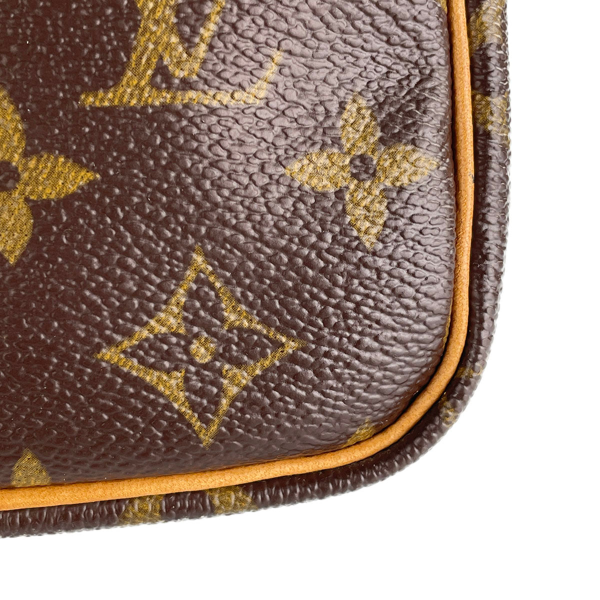 Louis Vuitton Monogram Speedy 25 Coated Canvas Fabric Brown Handbag 4938