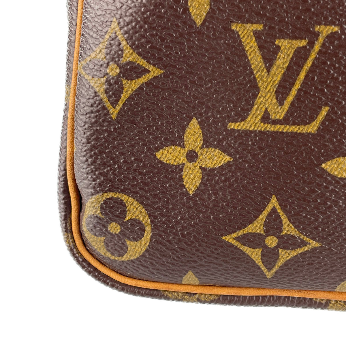 Louis Vuitton Monogram Speedy 35 Coated Canvas Fabric Brown Handbag 4849
