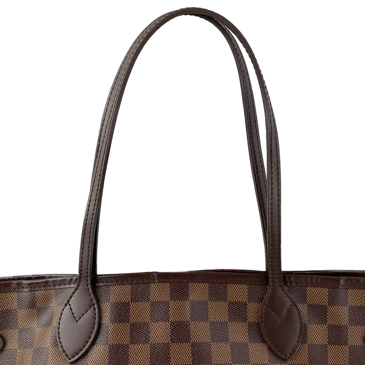 Louis Vuitton Damier Neverfull MM Coated Canvas Fabric Brown Tote bag 4826