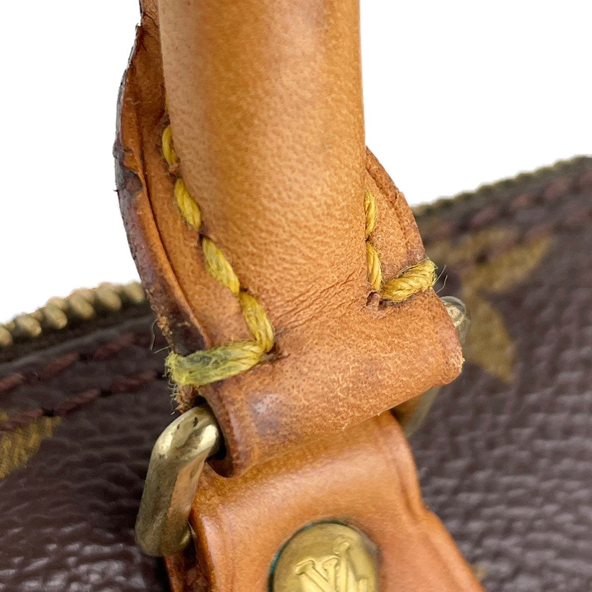 Louis Vuitton Monogram Mini speedy 2way Coated Canvas Fabric Brown Handbag 4870