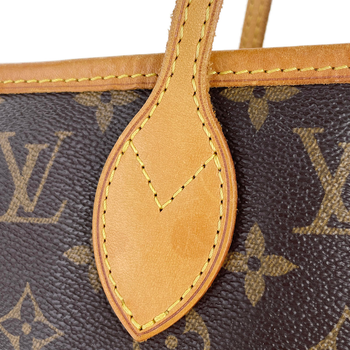 Louis Vuitton Monogram Neverfull MM Coated Canvas Fabric Brown Tote bag 4910