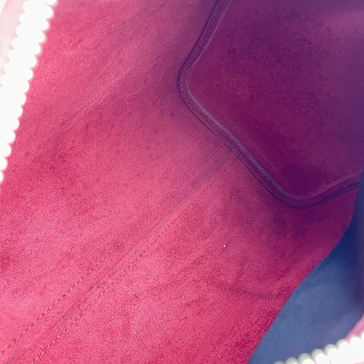 Louis Vuitton Epi Speedy 25 Leather Suede Red Handbag 4919