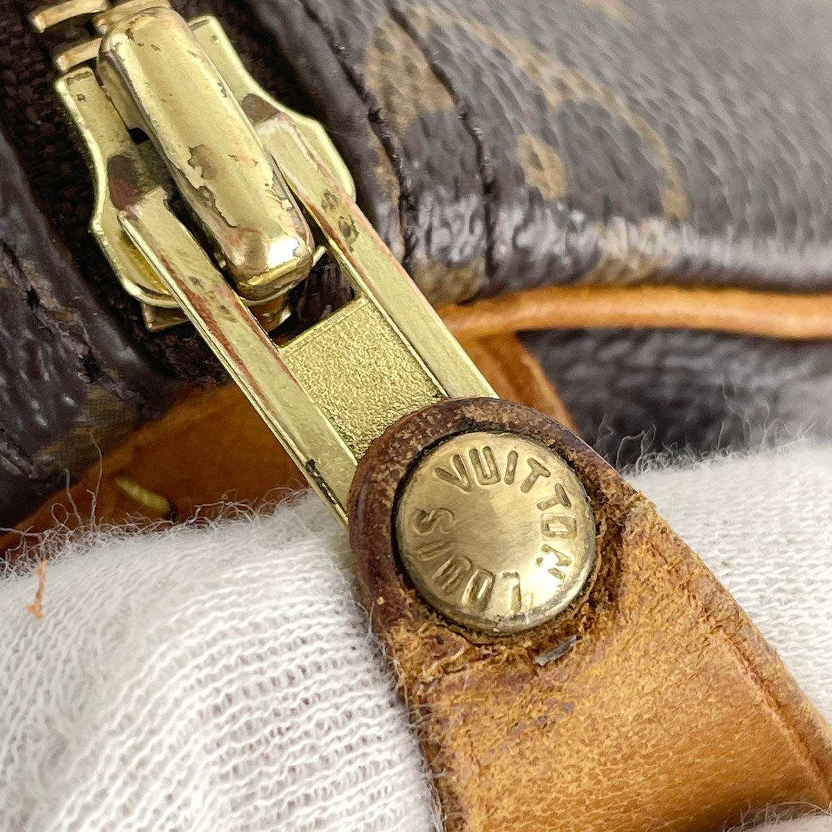 Louis Vuitton Monogram Speedy 25 Coated Canvas Fabric Brown Handbag 4899