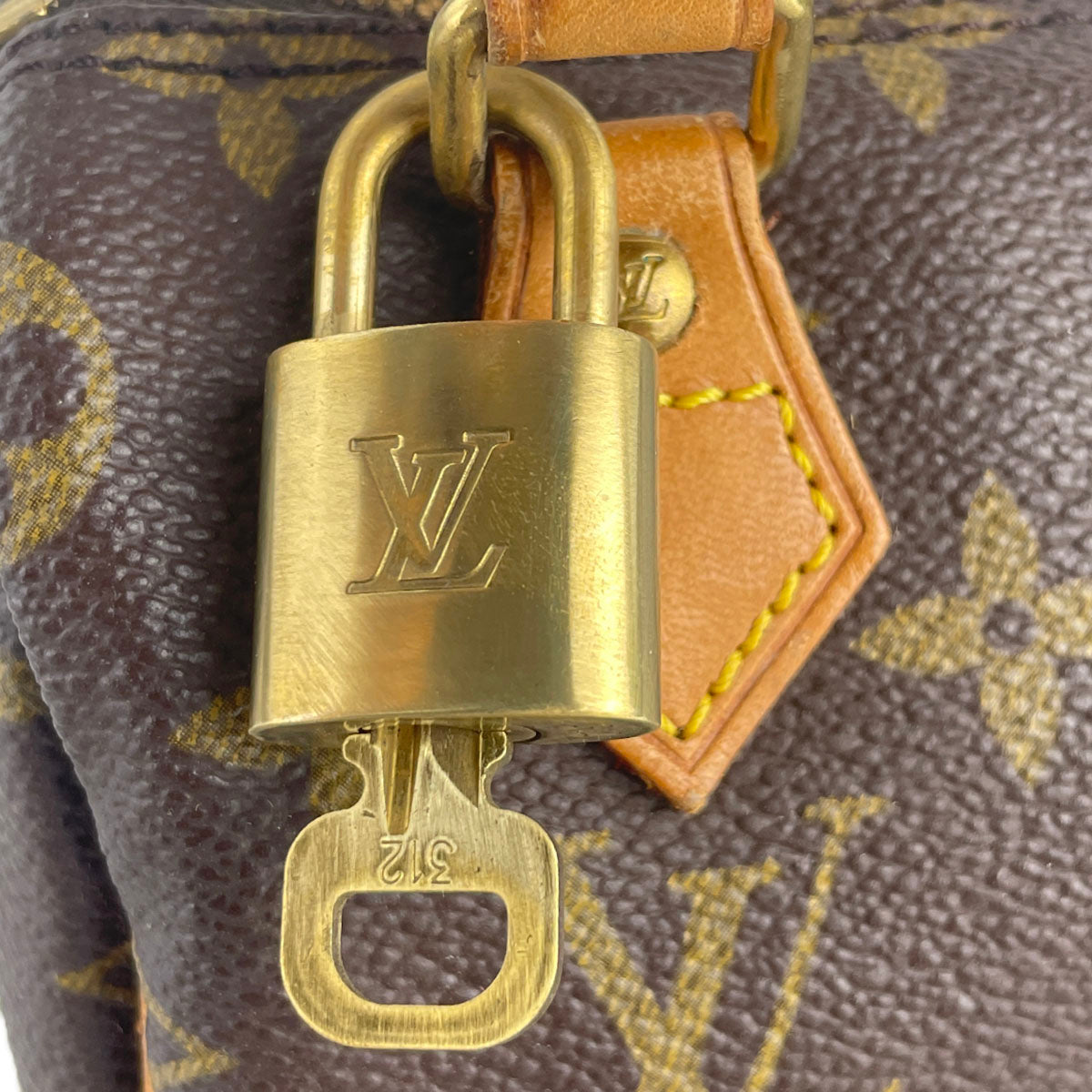 Louis Vuitton Monogram Mini speedy 2way Coated Canvas Fabric Brown Handbag 4860