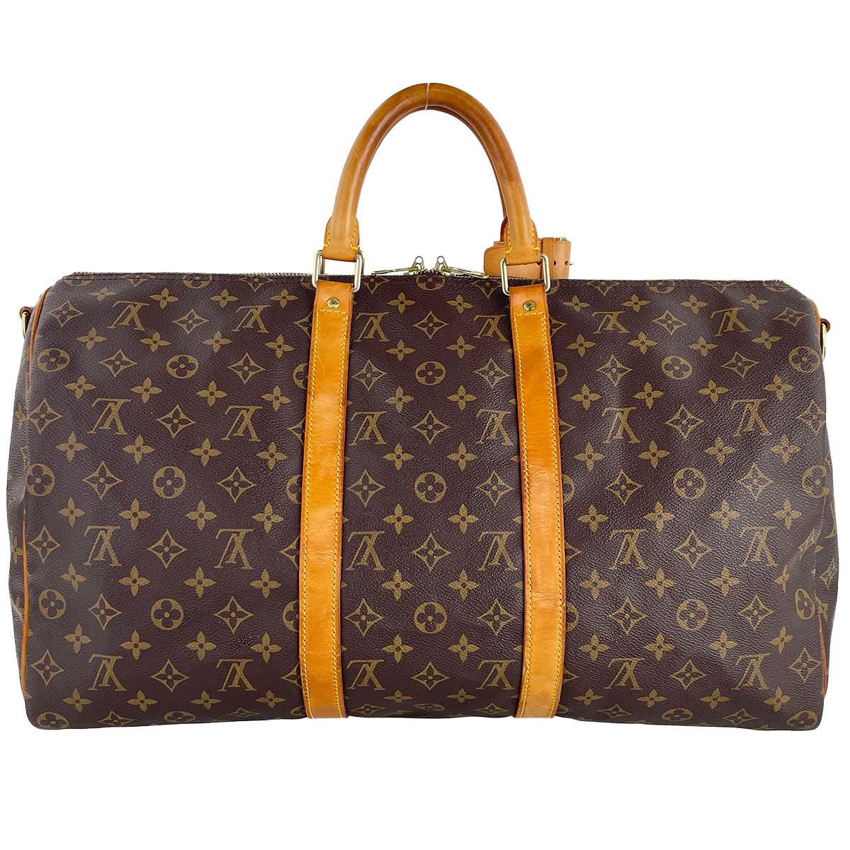 Louis Vuitton Monogram Keepall Bandouliere 50 Coated Canvas Boston Bag 4927