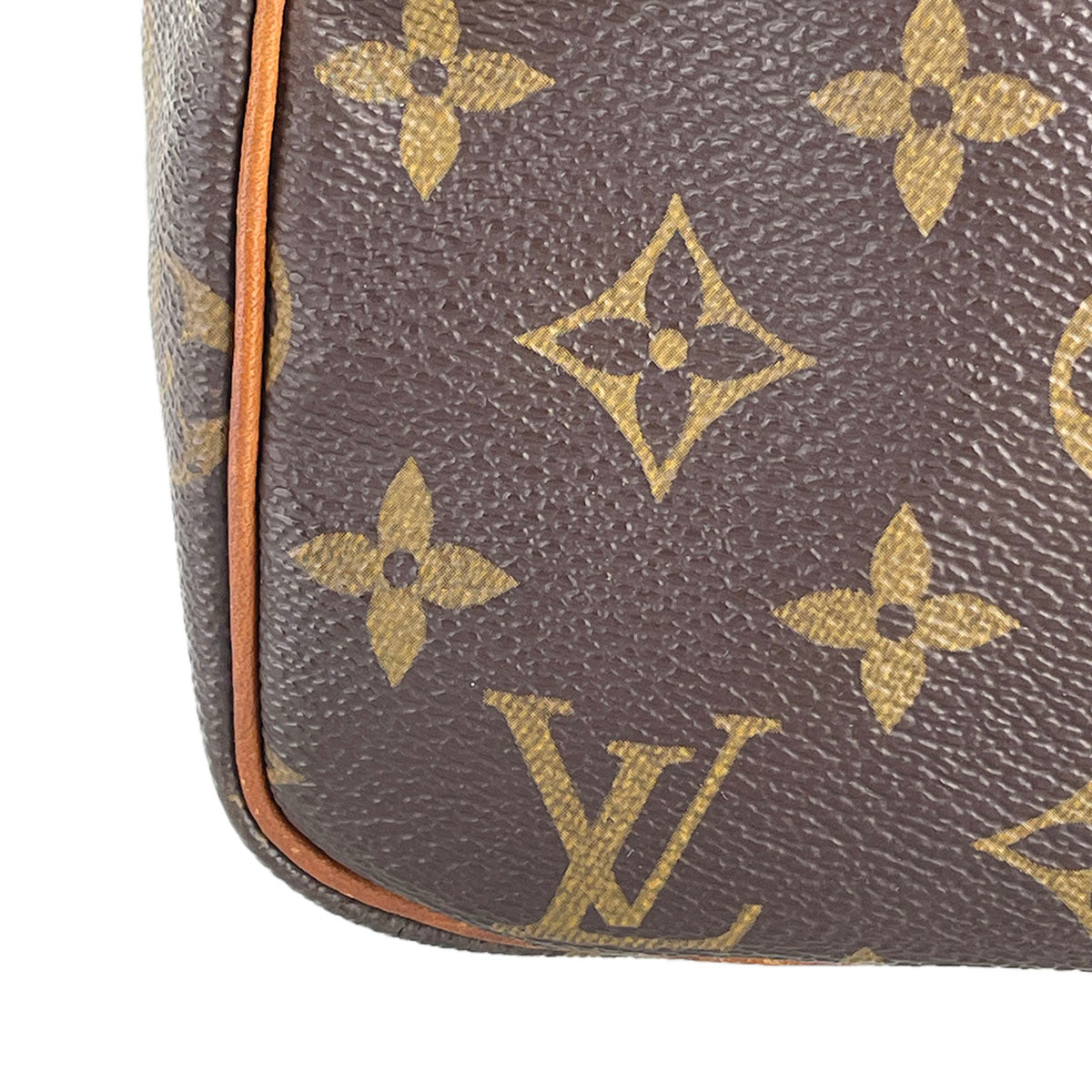 Louis Vuitton Monogram Speedy 25 Coated Canvas Fabric Brown Handbag 4897