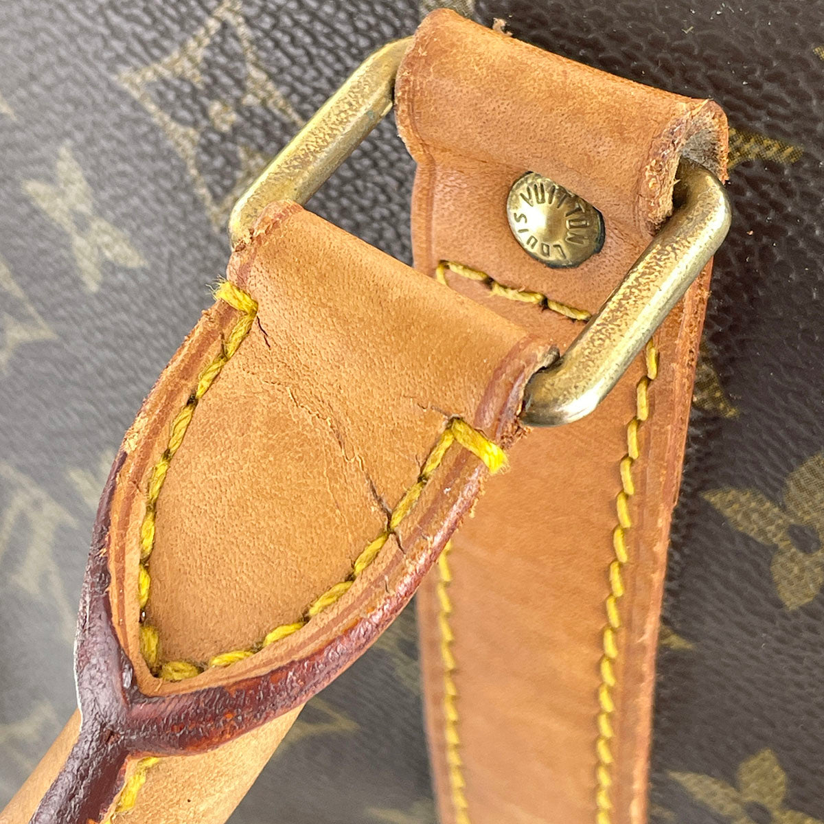 Louis Vuitton Monogram Keepall Bandouliere 60 Coated Canvas Boston Bag 4898