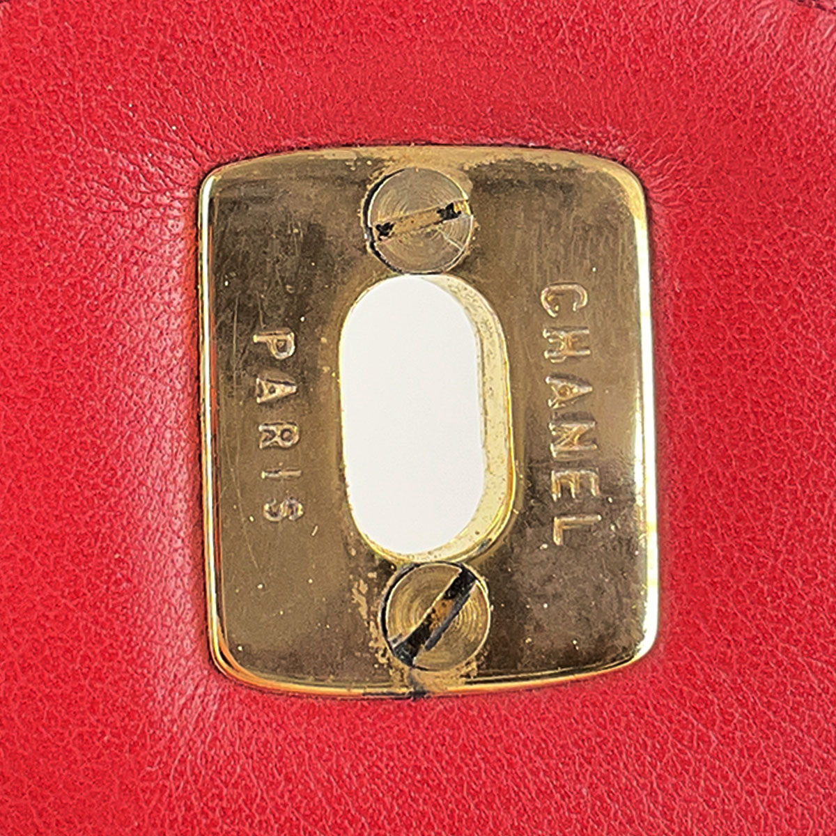 CHANEL Matelasse Lambskin Leather Red Waist bag 4921