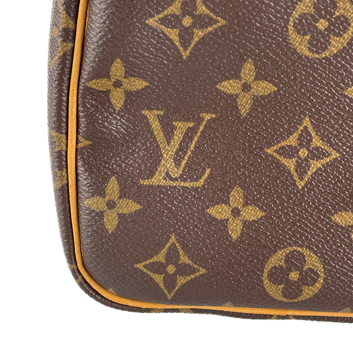 Louis Vuitton Monogram Speedy 25 Coated Canvas Fabric Brown Handbag 4907