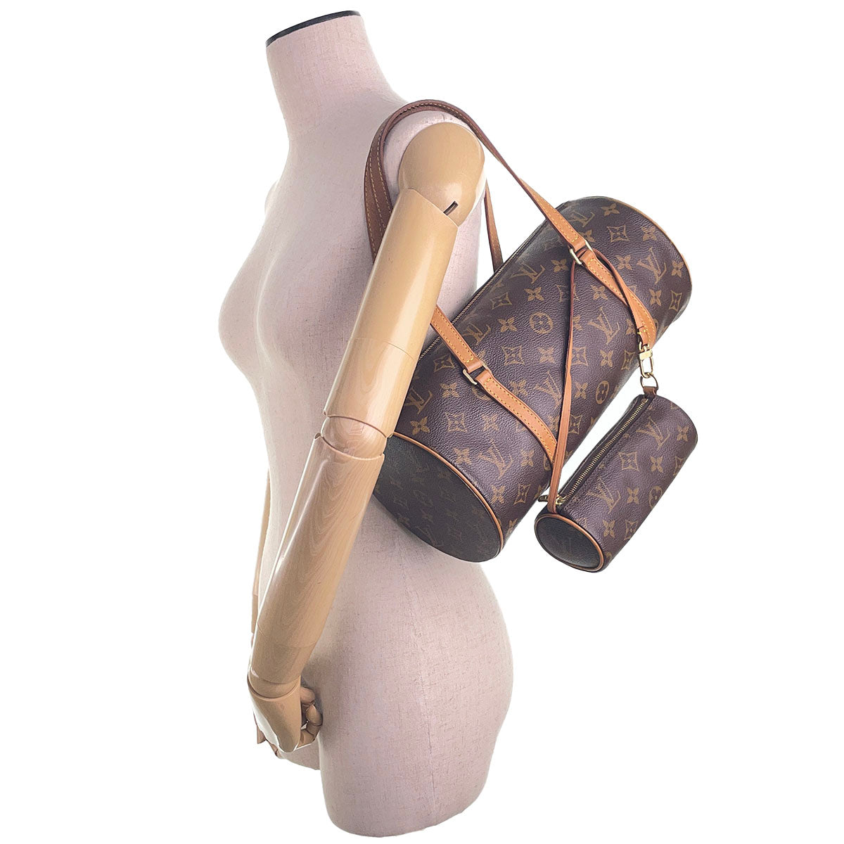 Louis Vuitton Monogram Papillon 30 Coated Canvas Brown Handbag 4841