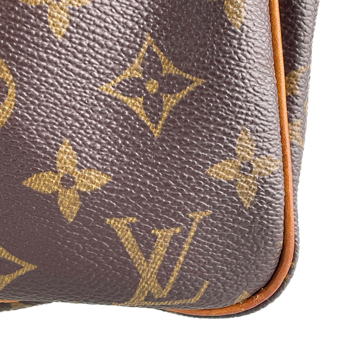 Louis Vuitton Monogram Speedy 25 Coated Canvas Fabric Brown Handbag 4925