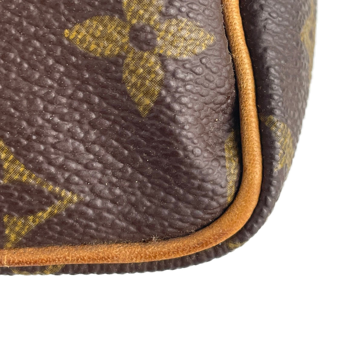 Louis Vuitton Monogram Mini speedy 2way Coated Canvas Fabric Brown Handbag 4860
