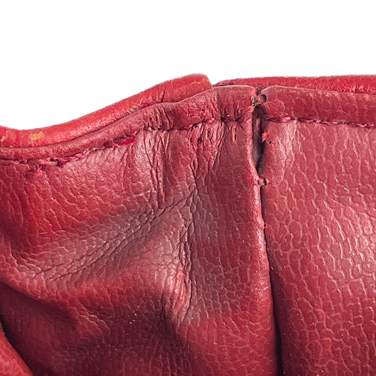 CHANEL Matelasse Lambskin Leather Red Waist bag 4856