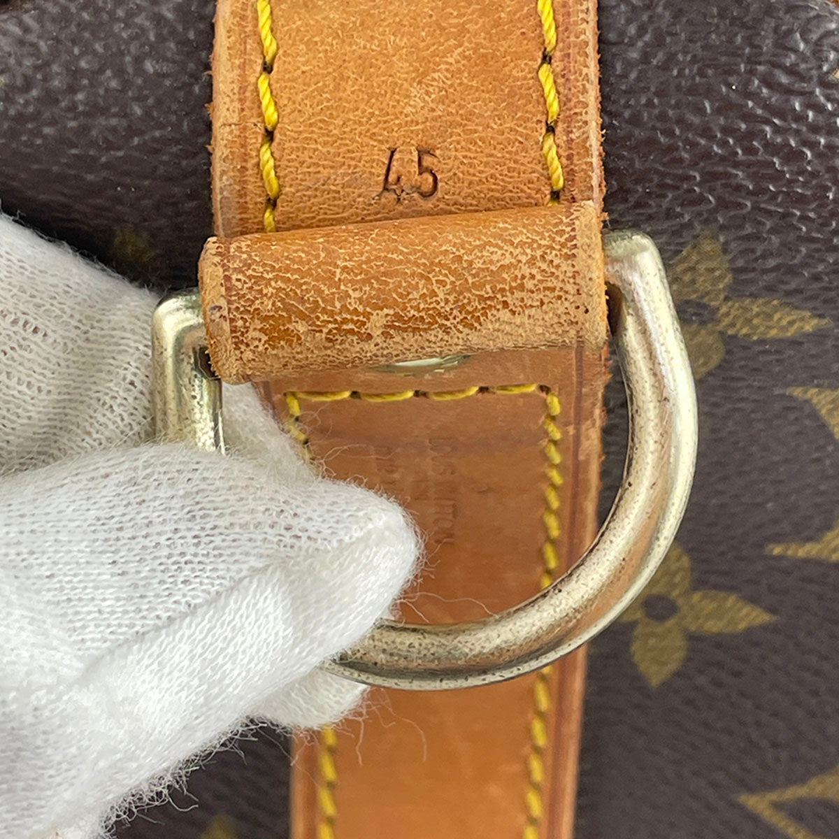 Louis Vuitton Monogram Keepall Bandouliere 45 Coated Canvas Boston Bag 4872