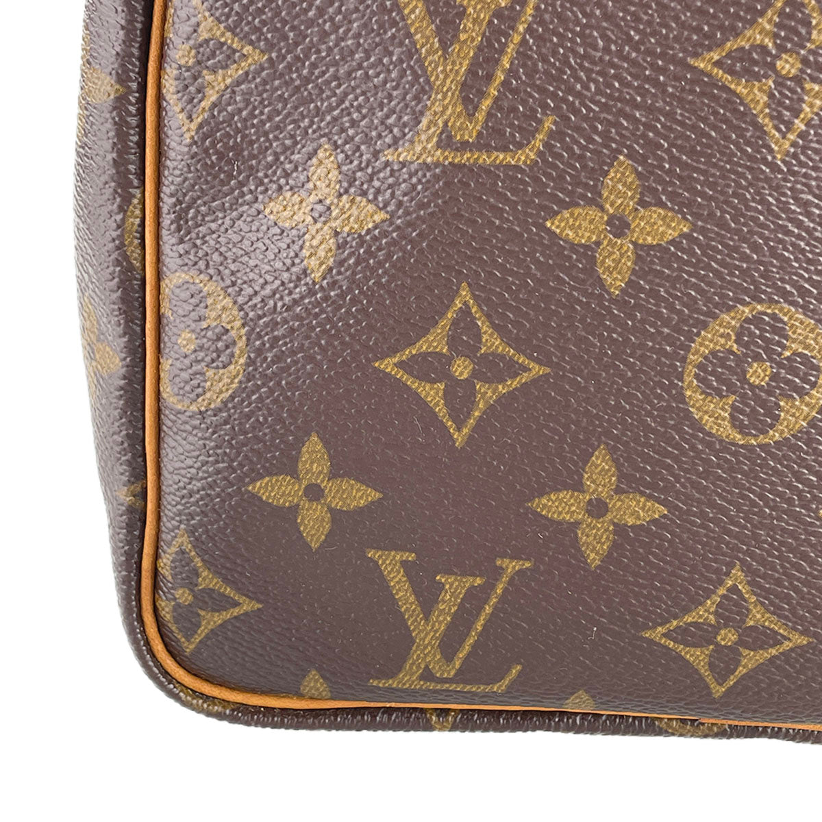 Louis Vuitton Monogram Speedy 30 Coated Canvas Fabric Brown Handbag 4865