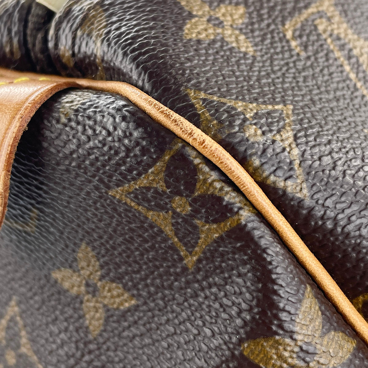 Louis Vuitton Monogram Keepall 55 Coated Canvas Fabric Brown Boston Bag 4888