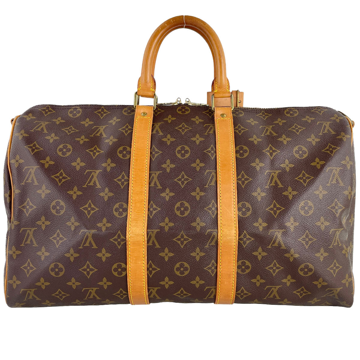 Louis Vuitton Monogram Keepall Bandouliere 45 Coated Canvas Boston Bag 4904