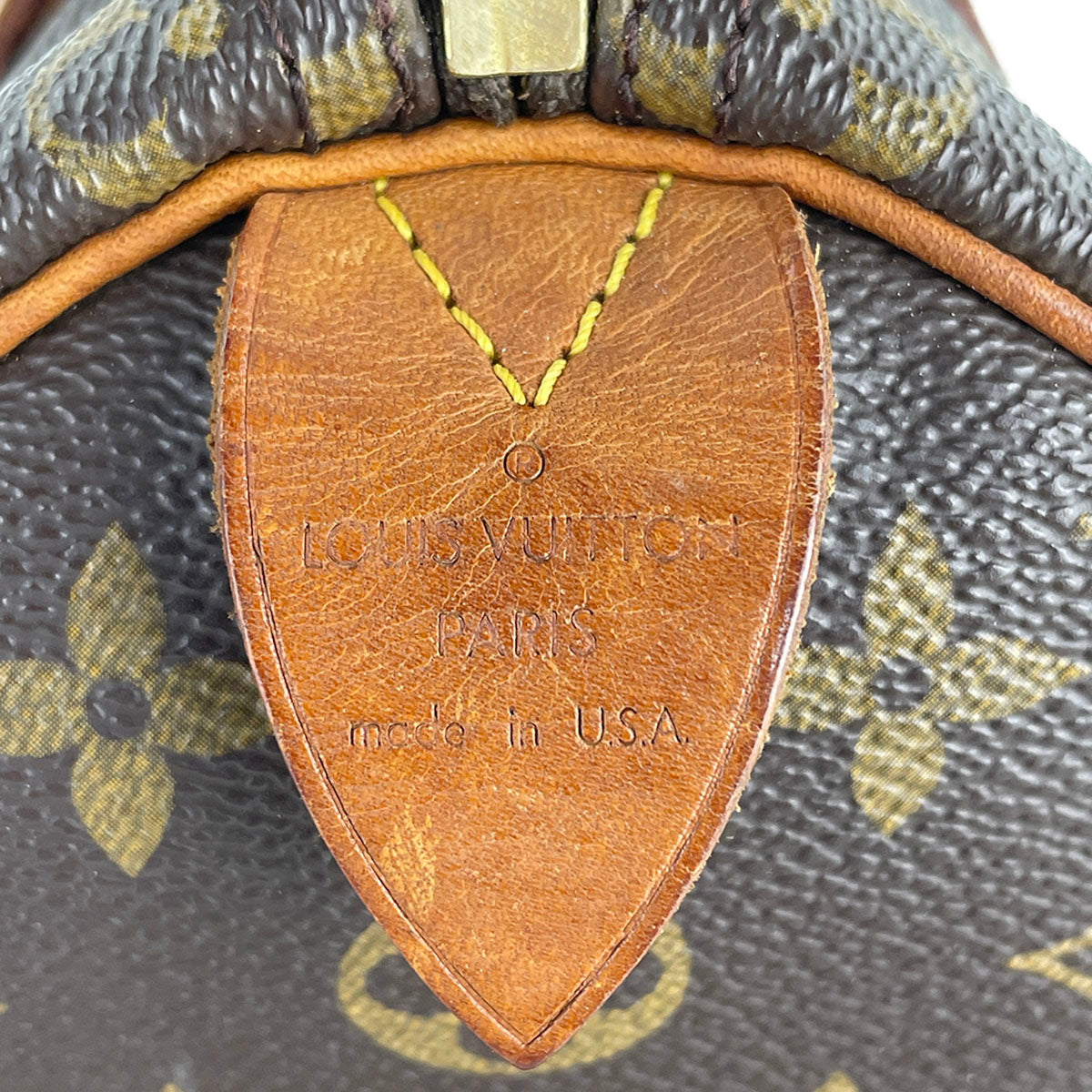 Louis Vuitton Monogram Speedy 25 Coated Canvas Fabric Brown Handbag 4897