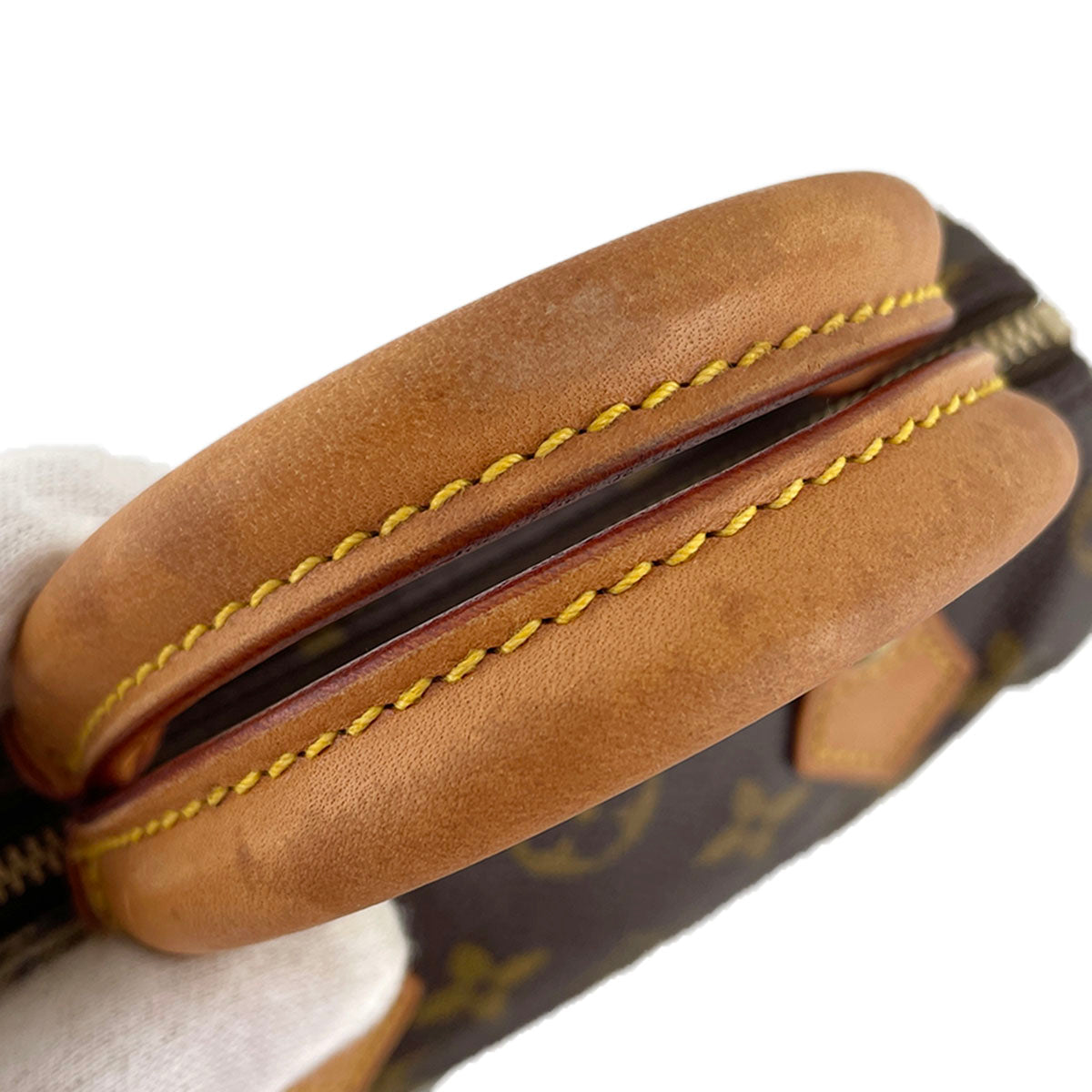 Louis Vuitton Monogram Mini speedy Coated Canvas Fabric Brown Handbag 4896