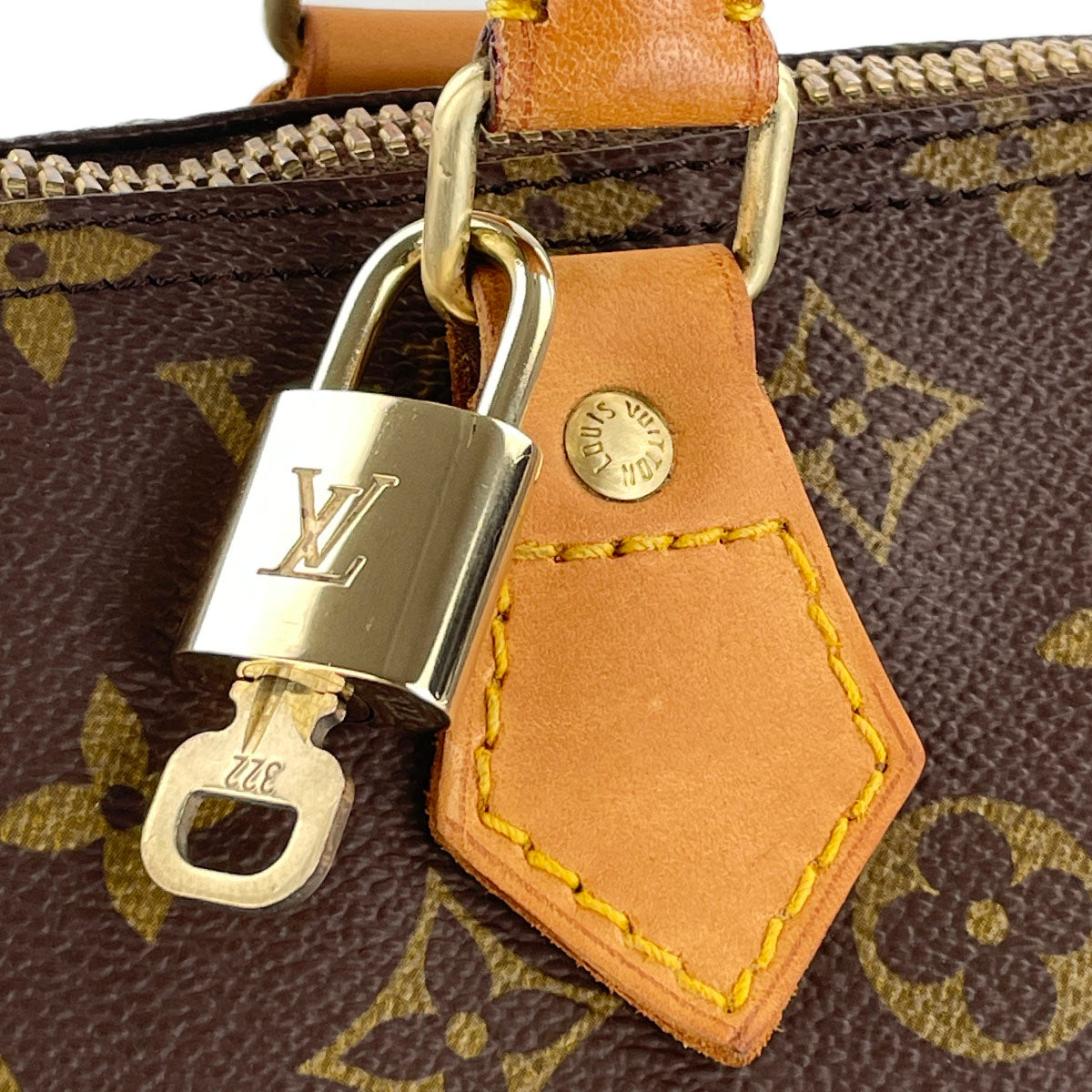 Louis Vuitton Monogram Speedy 40 Coated Canvas Fabric Brown Handbag 4850