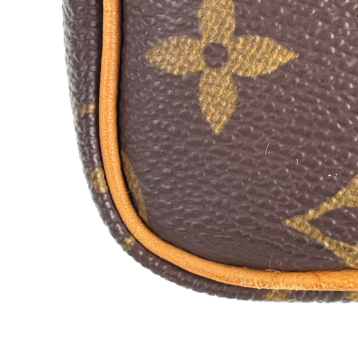 Louis Vuitton Monogram Mini speedy 2way Coated Canvas Fabric Brown Handbag 4853
