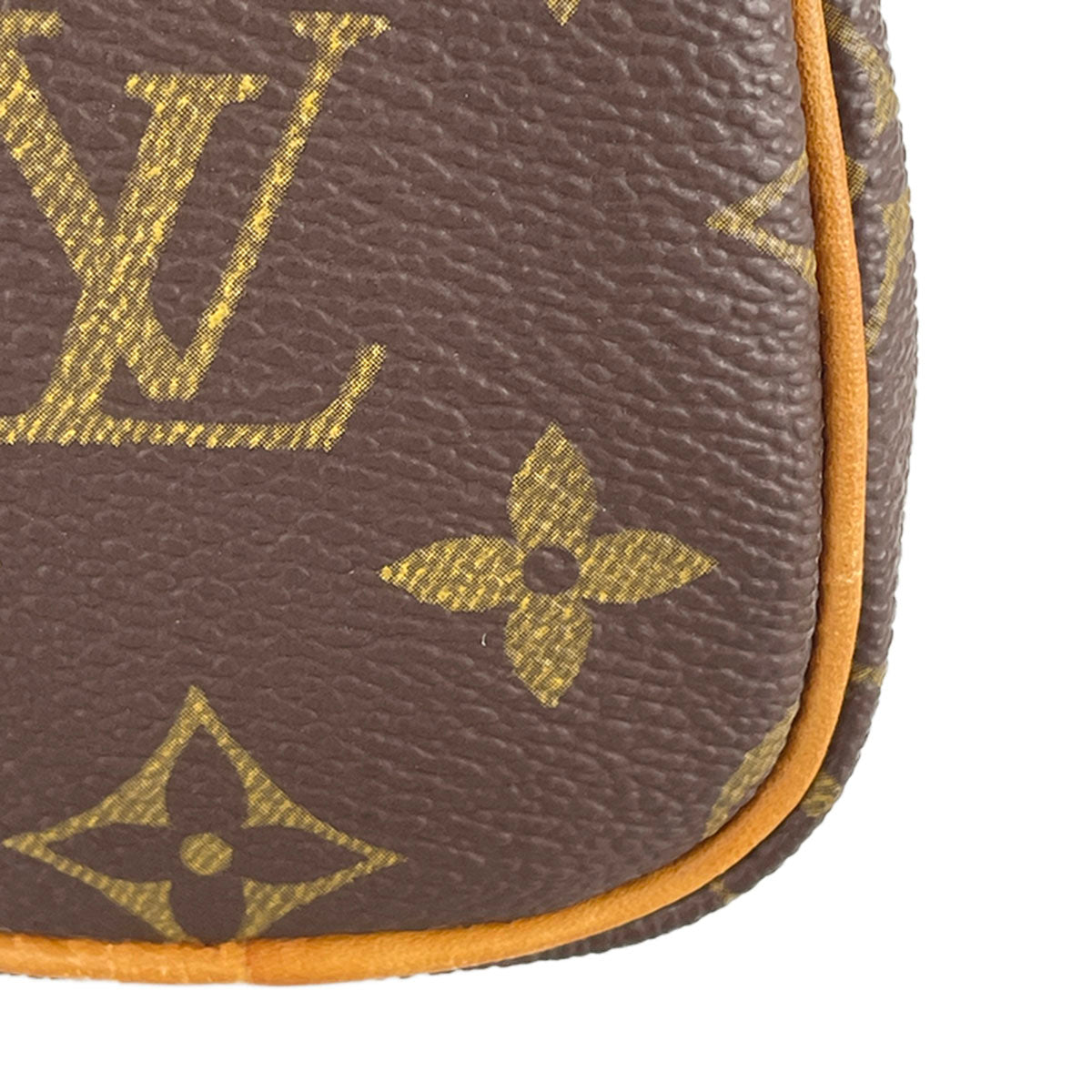 Louis Vuitton Monogram Mini speedy Coated Canvas Fabric Brown 2way Handbag 4944