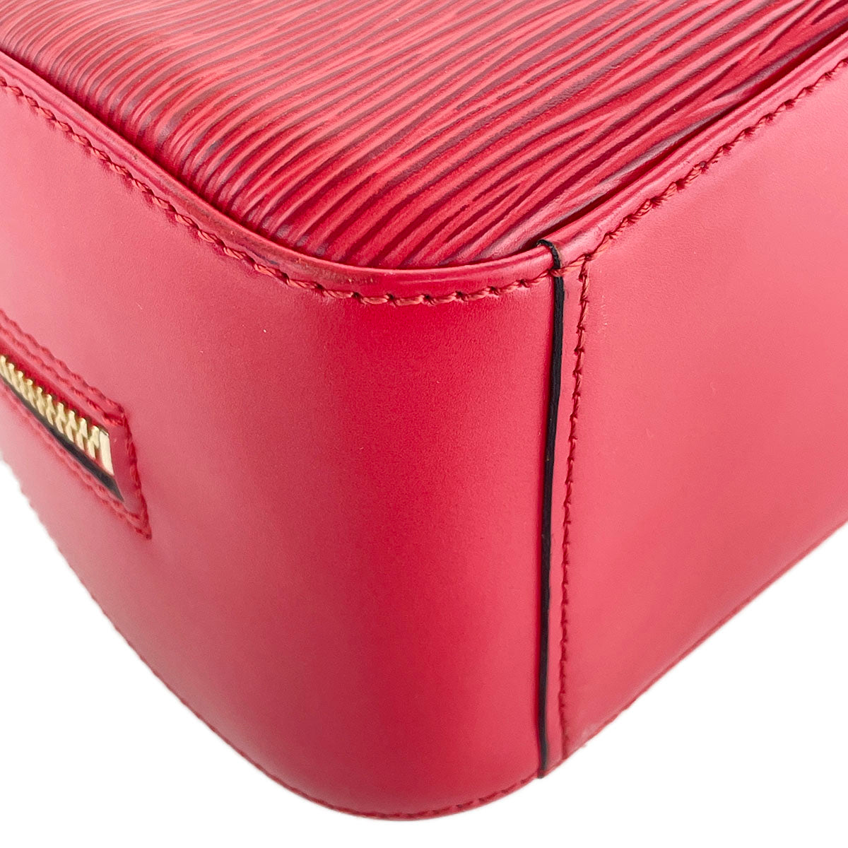 Louis Vuitton Epi Jasmine Leather Suede Red Handbag 4940