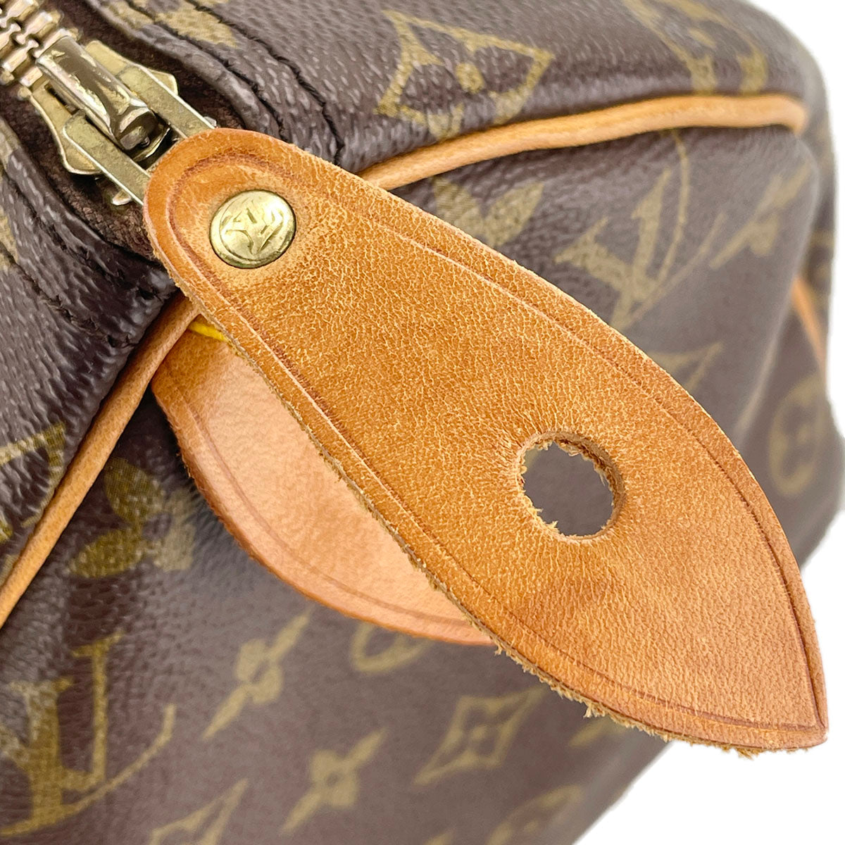 Louis Vuitton Monogram Speedy 40 Coated Canvas Fabric Brown Handbag 4850