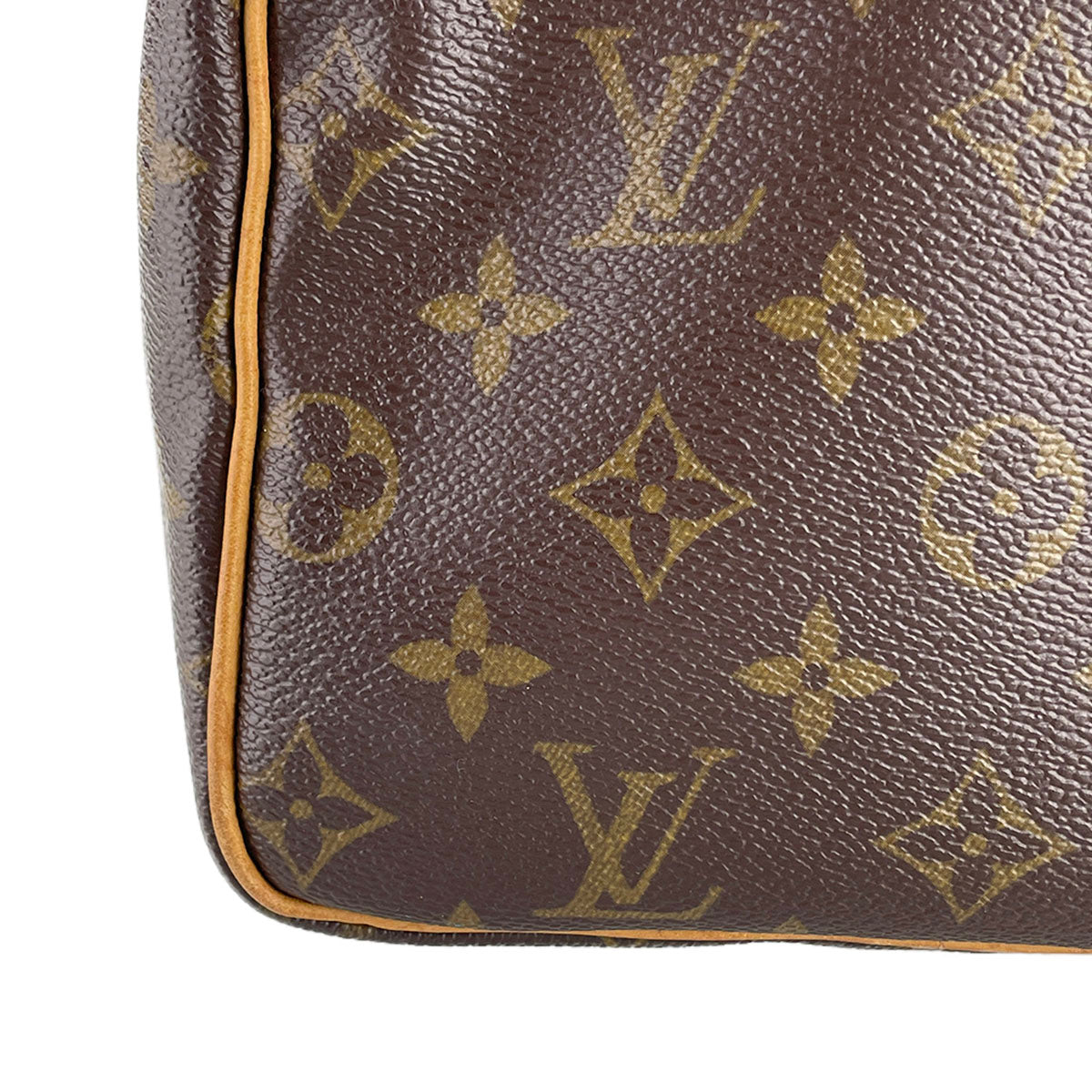 Louis Vuitton Monogram Speedy 30 Coated Canvas Fabric Brown Handbag 4866