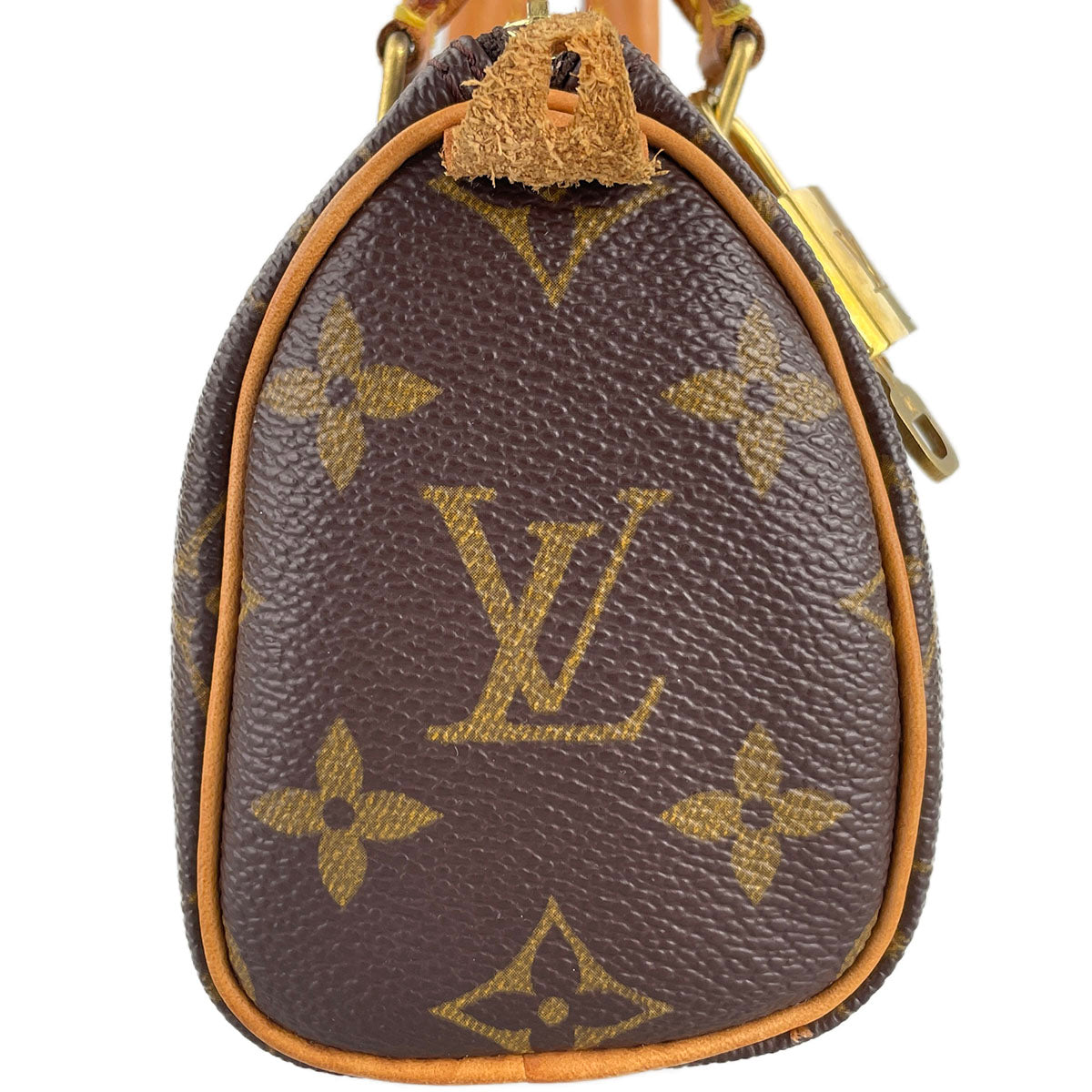 Louis Vuitton Monogram Mini speedy 2way Coated Canvas Fabric Brown Handbag 4870