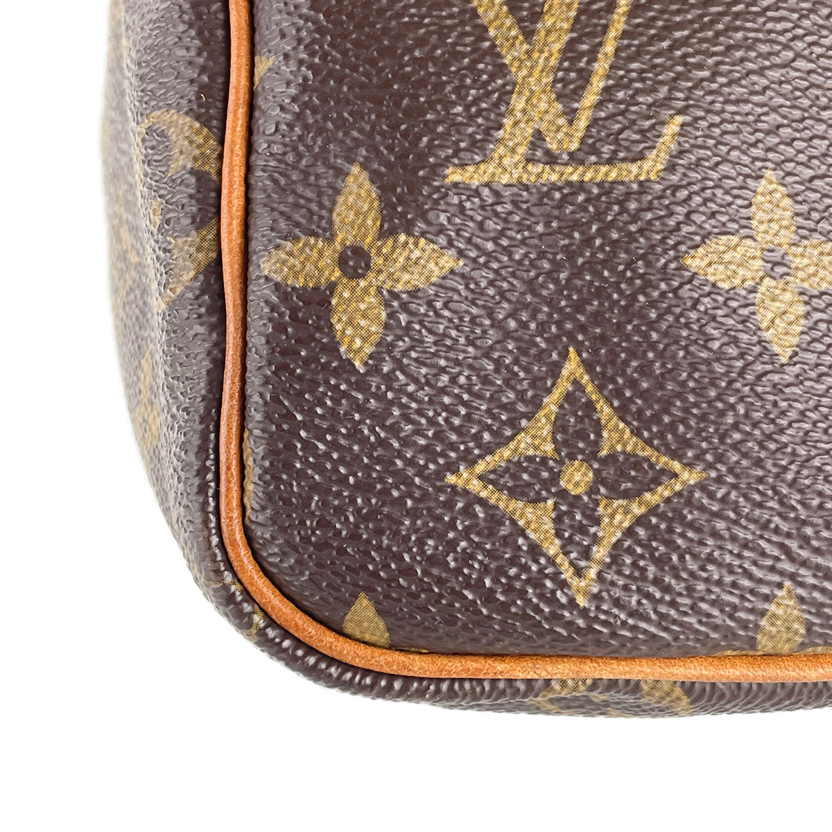 Louis Vuitton Monogram Speedy 25 Coated Canvas Fabric Brown Handbag 4941